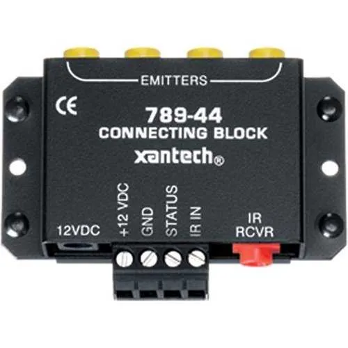 Xantech 789-44 1-Zone 4-Source Connecting Block