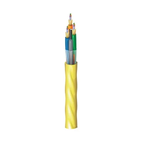 Belden 7B-FISD036PK Indoor Plenum OS2 Distribution Tight Buffer Fiber Cable, 36 Fibers, Yellow