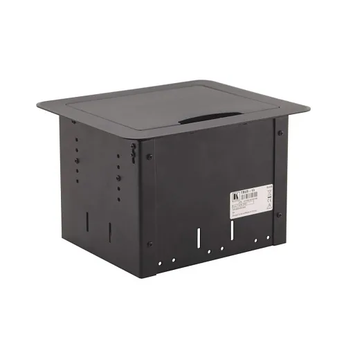 Kramer TBUS-1AXL Table Mount Modular Multi-Connection Solution, Tilt-Up Lid