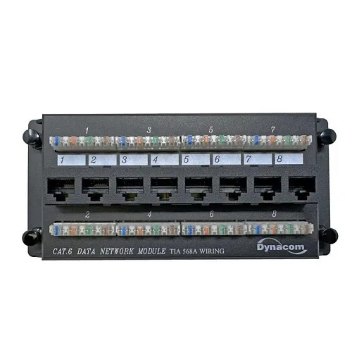 Dynacom 800-F306-8 DATA Module CAT6 8-Port Network Switch