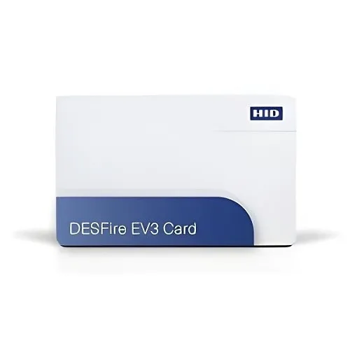 HID 800FNGGNN Composite DesFire EV3 8K, Non-Programmable, Front/Back Glossy, No Number, No Slot