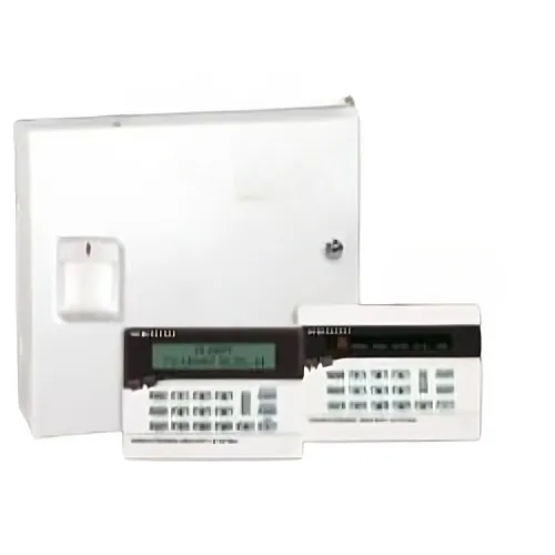 Napco 801SUPERSAVERPK Gemini Series GEM-P801 Panel, GEM-RP8 Keypad, PIR1680PT Detector and Transformer with Wall-Mount Siren, RJ31 and 12V Battery
