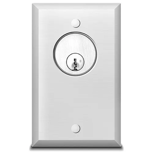 SDC 802AL 800AL Series Single Gang Vandal Resistant Key Switch, Momentary SPDT