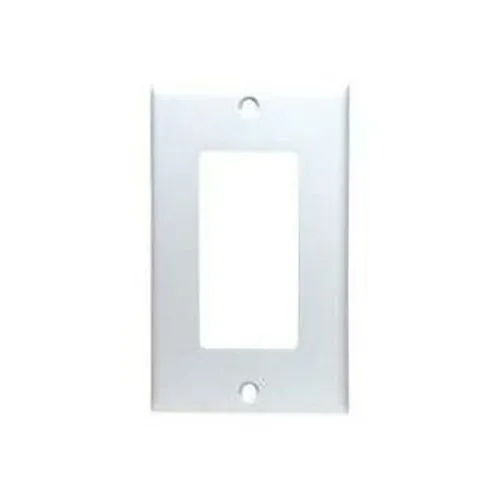 Leviton 80401-W 1-Gang Decora/GFCI Device Decora Wall Plate, Standard Size, Thermoset, Device Mount, White