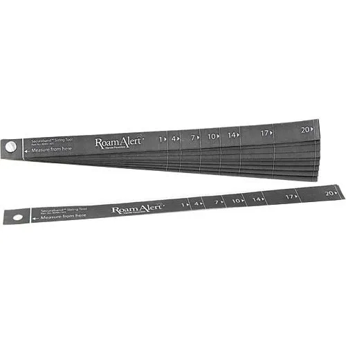 Securitas 804A1501 Resident Wristbands Sizing Tool, 12 in Length, 13/64 in Height