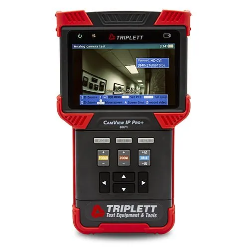 Triplett 8071 Camview IP Pro+ IP and Analog CCTV Tester Meter