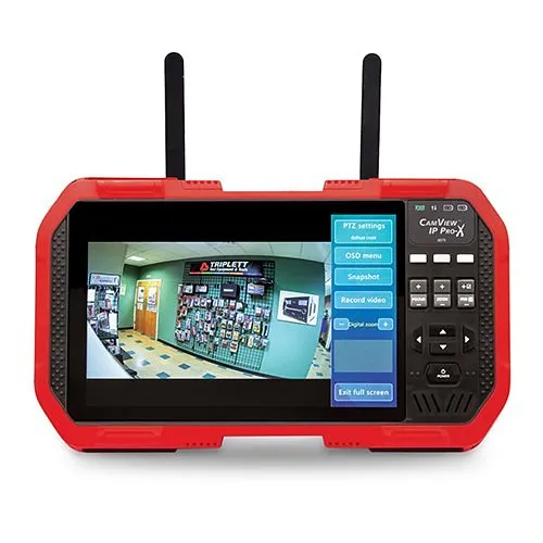 Triplett 8075 CamView IP Pro- X� HD Full Touch Screen Display IP and Analog Security Camera Tester