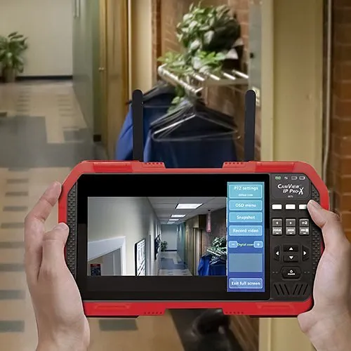 Triplett 8075 CamView IP Pro- X� HD Full Touch Screen Display IP and Analog Security Camera Tester