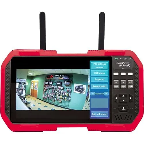 Triplett 8075 CamView IP Pro- X� HD Full Touch Screen Display IP and Analog Security Camera Tester