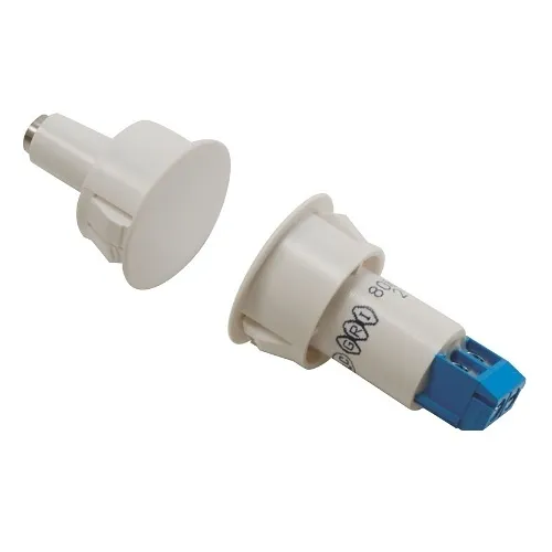 GRI 8080-T-W 8080-T Series 3/4" Steel Door Recessed Switch Set, Standard Gap, 10W, 160VDC, 0.40A, Closed Loop, N/O, A, White