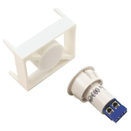 GRI 8080-TMC-W Door Channel Magnet with 3/4" and 1" Recessed Switch, Standard Gap up to 1" on Steel, 1" Diameter,