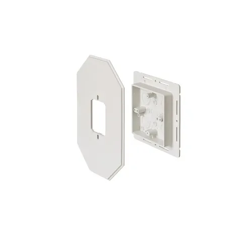 Arlington 8081FDBL Siding Box Kit for Large Fixtures, 6-1/2" x 10-1/2", Flanged, White