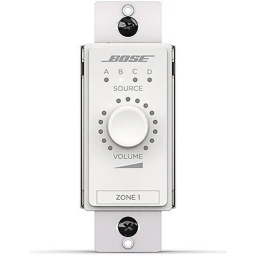 Bose Professional 808930-0210 ControlCenter CC-3D Digital Wall Zone Controller, White