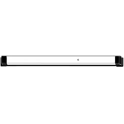 Adams Rite 8099-M1-3136 8099 Dummy Push Bar, 36" W, Active with 1-Monitoring Switch, for Aluminum Doors, Clear Anodized