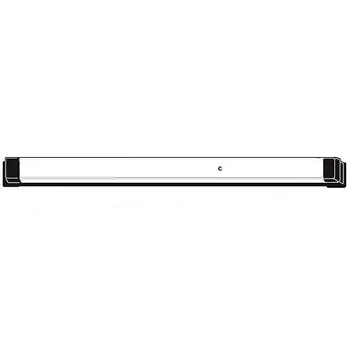 Adams Rite 8099-M1-3142 8099 Dummy Push Bar, 42" W, Active with 1-Monitoring Switch, for Aluminum Doors, Clear Anodized
