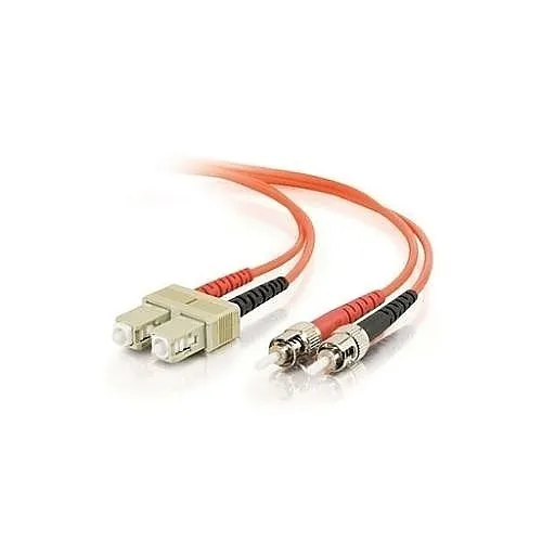 Quiktron 810-132-066 Value Series ST SC Fiber Patch Multimode PVC Cord, 20m