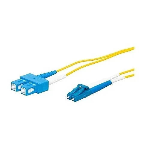 Quiktron 810-L47-003 Value Series Fiber Jumper Cable, LC to SC, 9µm Duplex, 3' (1 m)
