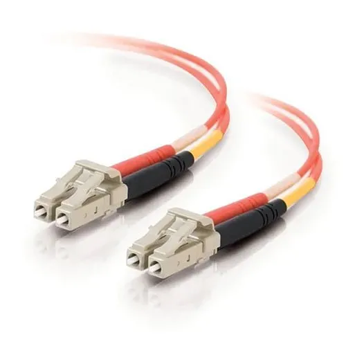 Quiktron 810-LL2-003 OM1 Duplex Multimode PVC Fiber Optic Cable, 3", Orange