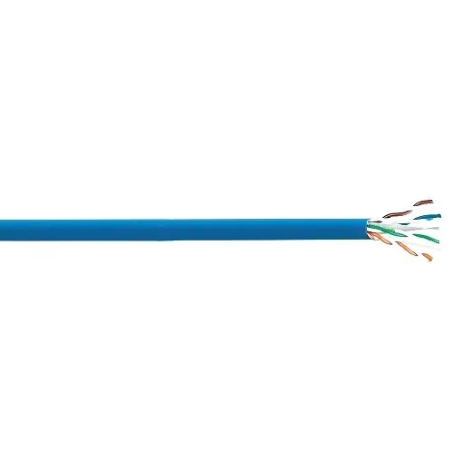 Prysmian 8131800 GenSPEED 6 MAX 24/4 CAT6 CMP Plenum Cable, Low-Smoke, Flame-Retardant PVC, Blue, Pull-Pac, 1000'
