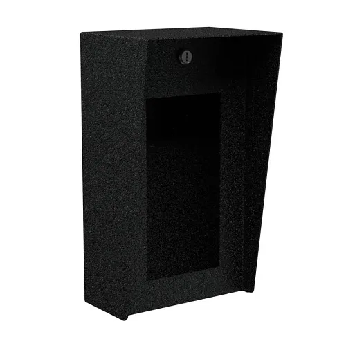 Pedestal Pro 814HOU-2NIP-01-CRS Portrait Steel Housing, 14-Gauge Steel, Black