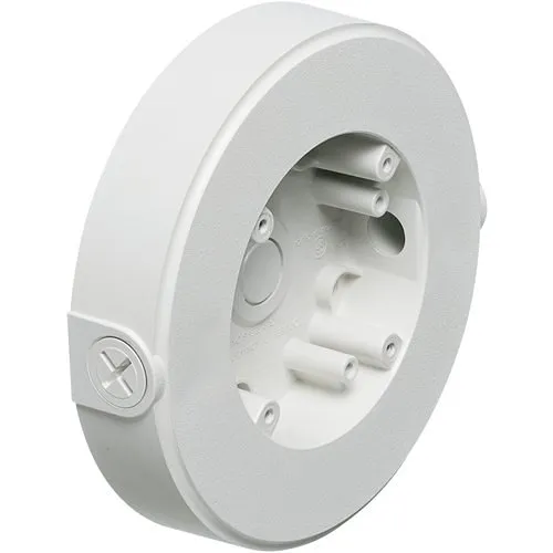 Arlington 8161TR Security Camera Mounting Box with Threaded Openings, White