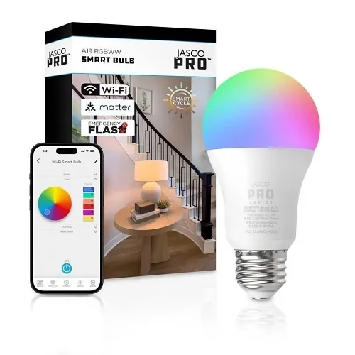Jasco 81886 Smart Bulb, WiFi, RGBWW