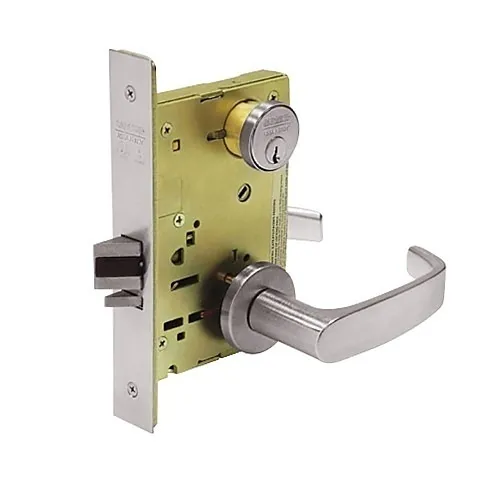 SARGENT 8204-LN-L-32D 200 Series Mortise Lock with LNL Lever Trim, Satin Stainless Steel