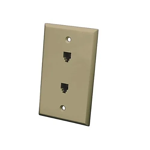 Vanco 820511 Decor Style Face Plate Single, White