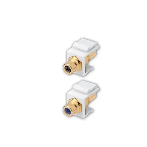 Vanco 820617 RCA Keystone Insert, Yellow
