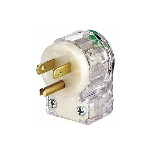 Leviton 8215-CAT Connectors, CL Plug Agl HG 2PO 3WI 5-15P 15A125V