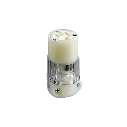 Leviton 8219-PLC Connectors, CL CONN HG LITE 2PO 3WI 5-15R 15A125V