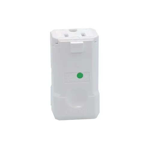 Leviton 8259-V Straight Blade Connector, Industrial Grade, 15A 125V