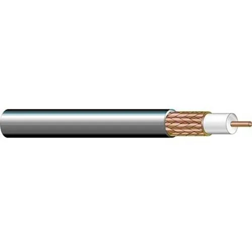 West Penn 825BK1000 MiniMax 25/1 Coax Cable, PVC Jacket, 1000', Black