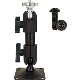PanaVise 827-06 6" CCTV Deluxe Mount with Adjusting Points, Black