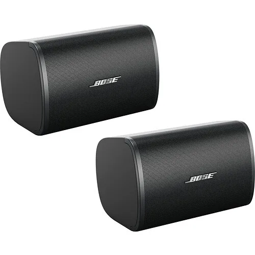 Bose Professional 829682-0120 DesignMax DM6SE Surface-Mount 2-Way Coaxial Loudspeakers, 125W, Pair, Black