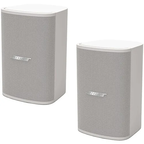 Bose Professional 829712-0220 DesignMax DM3SE Loudspeakers, Surface-Mount, Coaxial 2-Way Drivers, 30W, IP55, 1-Pair, White