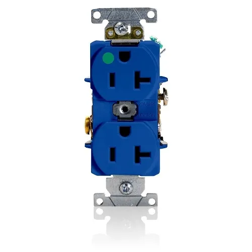 Leviton 8300-HBU Wetguard Connector, 2-Pole 3-Wire 15A 250V, Yellow