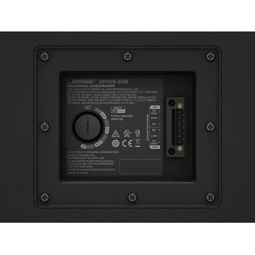 Bose Professional DM10S-SUB DesignMax 10 in. Surface Mount Subwoofer, 300 W, Black