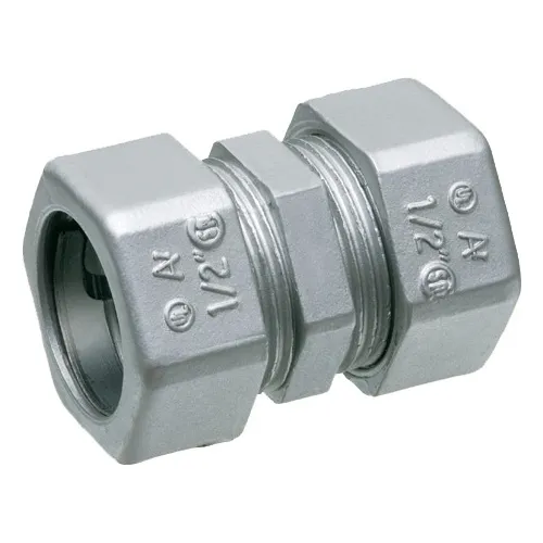 Arlington 832 1" EMT Compression Coupling, 15-Pack, Zinc Die Cast