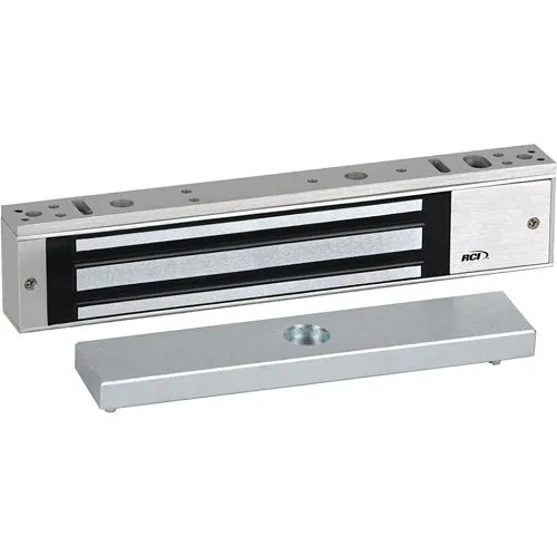 RCI 8371 Surface Single MiniMag Electromagnetic Lock, Outswing Doors, 750 lb, Brushed Anodized Dark Bronze