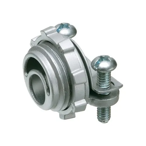 Arlington 8402  3/4" Knockout Cable Connector with Round  End Stop