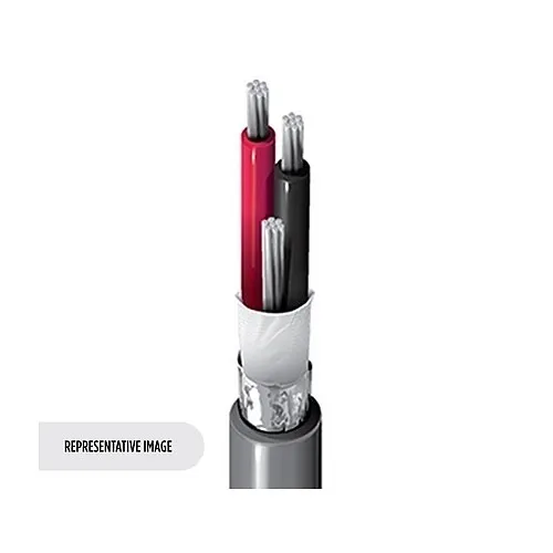 Belden 8451 22/1 Pair Stranded Shielded Audio and Instrumentation Cable, TC, CM, PVC Jacket, Black