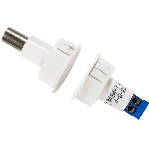 GRI 8484-T-W Steel Door Recessed Switch Set, 1" White