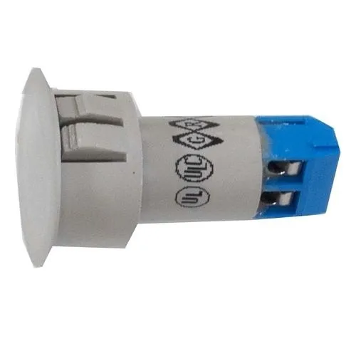 GRI 8484-TWG-G 3/4" Steel Door Recessed Switch Set, 1" Diameter, Gray
