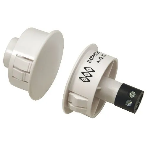 GRI 8484RS-T-G 3/4" and 1" Stubby Steel Door Recessed Switch Set, Closed Loop, Reed Form, 10W, Gray