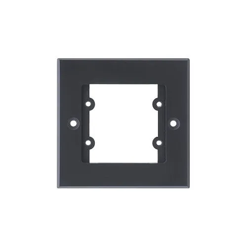 Kramer FRAME-1G/US(B) Frame for Wall Plate Inserts, 1-Gang US, 3-Inserts, Black