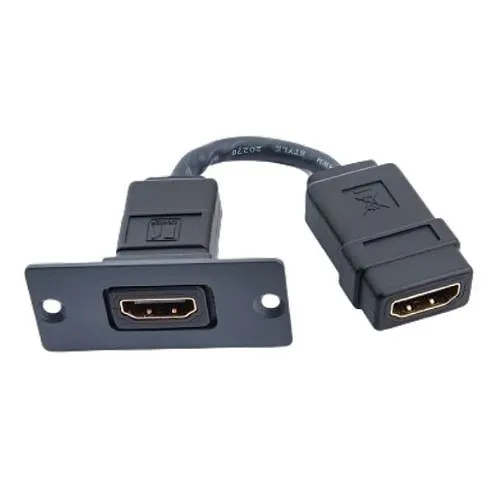 Kramer W-H(W-HDMI)(G) HDMI Wall Plate Insert, Gray