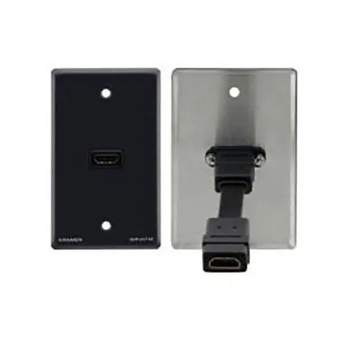 Kramer 85-0023099 WP-H1M(WP-HDMI1M)/US(G) WP-H1M Series HDMI Passive Wall Plate, Gray