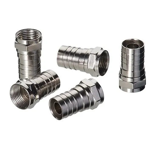 IDEAL 85-017 RG-6 Crimp-on Coax Connector, 50-Pack