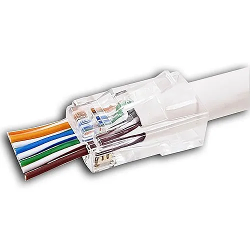 IDEAL 85-385 CAT6 and 6A Feed-Thru RJ-45, 50-Card